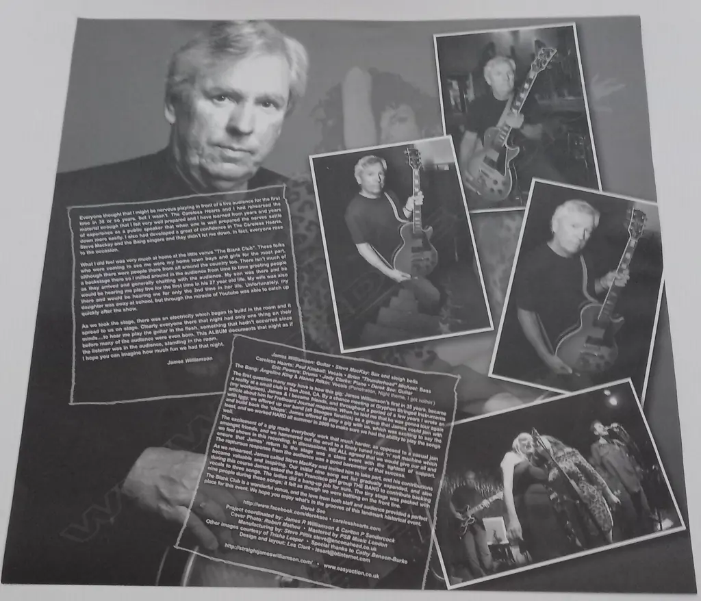 James Williamson With The Careless Hearts, James Williamson With The Careless Hearts, (Double Album), (Red Vinyl) Image 1++